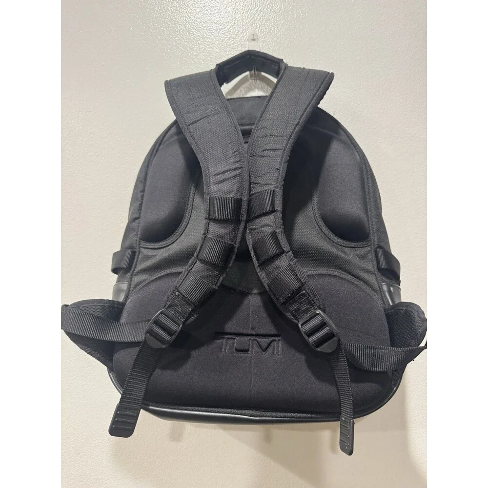 Authentic Tumi Black Business Backpack Laptop Carryon Luggage Padded Travel Bag